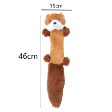 Nunbell Csipogó plüss vörös panda kutyajáték zörgőpapírral - 46cm játék kutyáknak