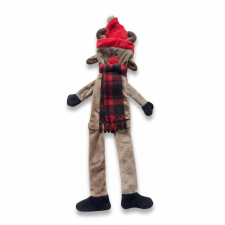 Nunbell Plüss zörgő rénszarvas kutyáknak - 45cm játék kutyáknak