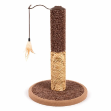 Nunbell Szizál macska kaparófa tollas függő játékkal 45cm macskabútor