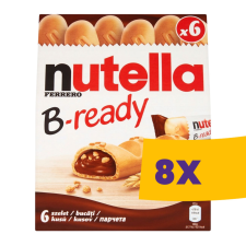 Nutella B-Ready mogyorókrémmel töltött ostya 6x22g (Karton - 8 csomag) csokoládé és édesség