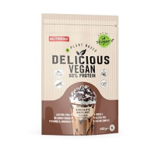 Nutrend Delicious Vegan Protein 450 g, csokoládé + mogyoró vitamin és táplálékkiegészítő