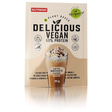 Nutrend Delicious Vegan Protein, 5x30 g, latte macchiato reform élelmiszer