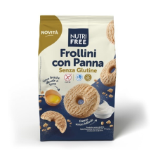 NUTRI FREE Frollini con Panna - tejszínes gluténmentes keksz 250 g reform élelmiszer