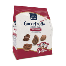 NUTRI FREE Goccefrolla snack cacao - csokis keksz csoki cseppel mini 240 g előétel és snack