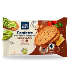 NUTRI FREE Panfette Integrale gluténmentes korpás szeletelt kenyér 300 g reform élelmiszer