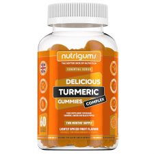 Nutrigums kurkuma komplex, kurkuma kivonat, 60 zselés cukorka Étrend-kiegészítő vitamin és táplálékkiegészítő
