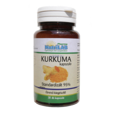 Nutrilab Kurkuma curcumin 30 kapszula vitamin és táplálékkiegészítő