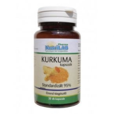 Nutrilab Kurkuma kapszula - 30 db vitamin és táplálékkiegészítő