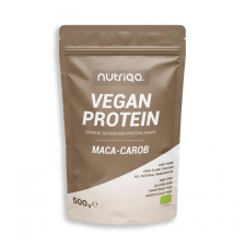 Nutriqa bio maca-carob vegán protein mix 500 g vitamin és táplálékkiegészítő
