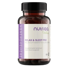 Nutriqa relax&sleep pro relax és pihentető alvás kúra vegán kapszula 60db vitamin és táplálékkiegészítő