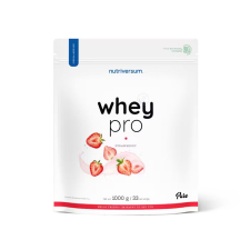 Nutriversum Whey PRO 1000 g - Eper vitamin és táplálékkiegészítő