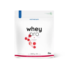 Nutriversum Whey PRO 1000 g - Málna-joghurt vitamin és táplálékkiegészítő