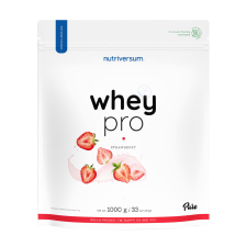 Nutriversum Whey PRO - Tejsavó Fehérje - PURE (1000 g, Eper) vitamin és táplálékkiegészítő