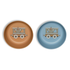 Nuuroo Nuuroo Villum PLA mélytányér 2 db - Blue mix babaétkészlet