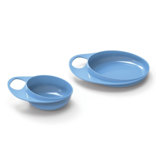 Nuvita EasyEating tál + tányér - cool blue - 8461 konyhai eszköz