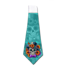  Nyakkendő, Halloween, cukorkoponya, türkiz ajándéktárgy