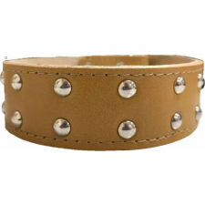  Nyakörv (bőr, veretes) kutyák részére (több féle színben) 40mm/60cm nyakörv, póráz, hám kutyáknak
