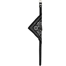  Nyakörv sállal kutyáknak, Koopman, 37 cm, fekete színű nyakörv, póráz, hám kutyáknak