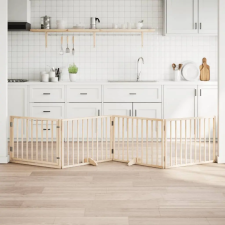  Nyárfa kutyakapu összecsukható ajtóval, 4 panellel, 320 cm kutyafelszerelés