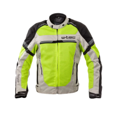  Nyári motoros kabát  W-TEC Saigair Fluo Sárga-Szürke 6XL motoros kabát