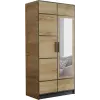  Nyílóajtós szekrény Roj2D - 104,8x205x39 cm tölgy craft arany