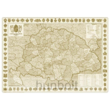 Nyír Karta A Magyar Szent Korona Országainak Közigazgatása 1914. falitérkép, könyöklő Nyír-Karta 70x50 cm térkép
