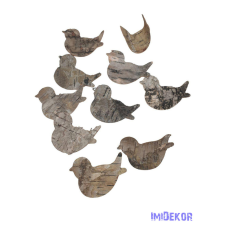  Nyírfa madárka 10db/csomag dekorációs kellék