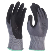 Nylon/spandex szerelőkesztyű mikro habnitril tenyérmártással (LOCUST) védőkesztyű