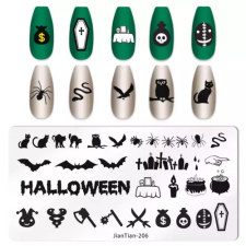 Nyomdalemez 206 Halloween körömdíszítő