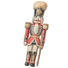  Nyomtatott dekorkarton diótörő 14,5cm dekorációs kellék