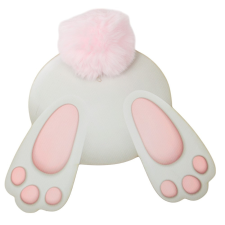  Nyomtatott dekorkarton Nyuszi popi rózsaszín 20cm dekorációs kellék