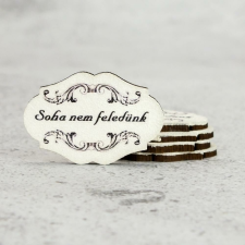  Nyomtatott fa tábla - Soha nem feledünk 5db/cs dekorációs kellék