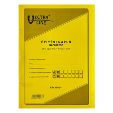 Nyomtatvány építési napló VECTRA-LINE A/4 25x3 álló pótlapokkal nyomtatvány