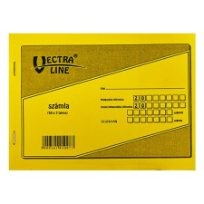 Nyomtatvány számlatömb VECTRA-LINE 50x3 fekvő 1 áfás nyomtatvány
