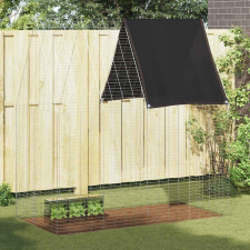  Nyúl Ketrec Ezüst 200 x 100 x 210 cm Horganyzott acél kisállatfelszerelés