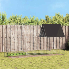  Nyúl Ketrec Ezüst 400 x 100 x 210 cm Horganyzott acél kisállatfelszerelés