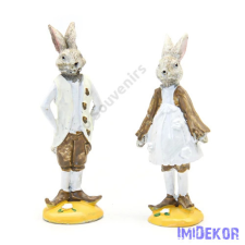  Nyuszi álló úri figura 12cm dekorációs kellék