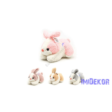  Nyuszi plüss figura 18 cm - Szürke dekorációs kellék