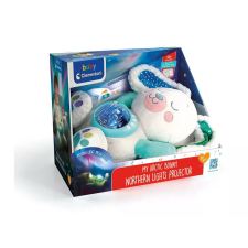 Nyuszi Plüss nyuszi White éjszakai fény, projektor Clementoni társasjáték