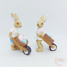  Nyuszi talicskával dekorációs kellék