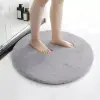  Nyuszi vajpuha Fürdőszoba szőnyeg Szürke Kerek 60cm