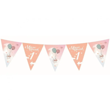  Nyuszis Happy Birthday Rabbit zászlófüzér 326 cm party kellék