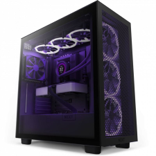 NZXT H7 Flow Tempered Glass Matte Black számítógépház számítógép ház