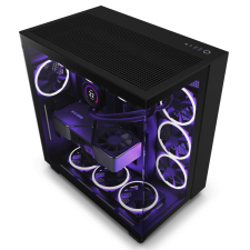 NZXT HÁZ NZXT Midi - H9 Flow - Matt fekete - CM-H91FB-01 - Bontott termék! számítógép ház