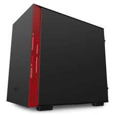 NZXT mITX - H210 Matt fekete/piros - CA-H210B-BR számítógép ház