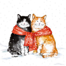  O&#039;Malley &amp; Friend Winter papírszalvéta 33x33cm, 20db-os papírárú, csomagoló és tárolóeszköz