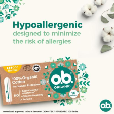 O.B. Organic Normal tampon 16 db nőknek intim higiénia