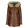 OAKWOOD Steppelt kabátok POPPING (removable raccoon fur) Barna EU L