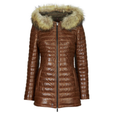 OAKWOOD Steppelt kabátok POPPING (removable raccoon fur) Barna EU S