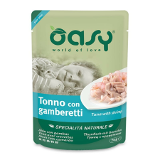 Oasy Cat Alutasak Natural Tuna&Shrimp 70g macskaeledel